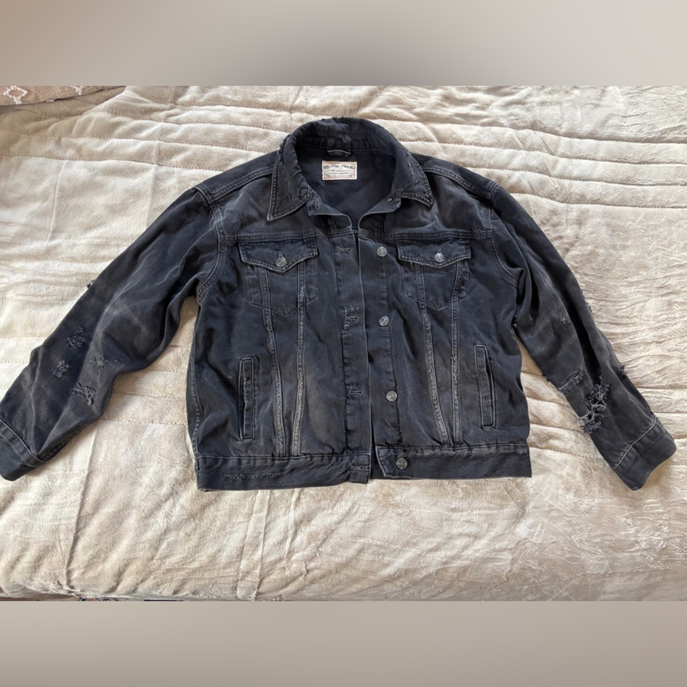 We The Free  Joline Trucker JacketBlack Jean Jacket